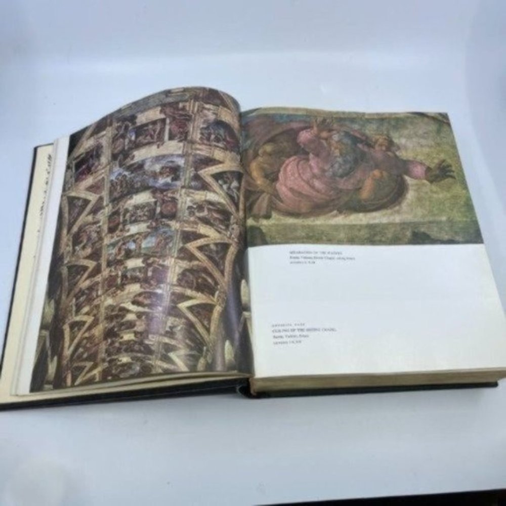 Vintage Michelangelo Edition King James Version Holy Bible 1965 Book - Picture 10 of 13